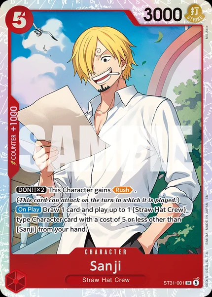 Sanji ST31-001 One Piece Card Game ST-31