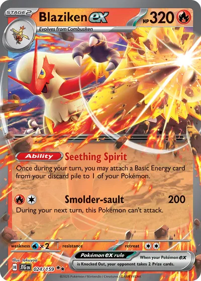Blaziken ex - Amigos da Jornada - ilustração de takuyoa
