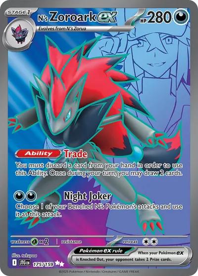 Zoroark ex do N - Amigos da Jornada - ilustração de takuyoa