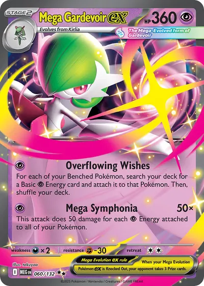 Mega Gardevoir ex - Megaevolução - ilustração de takuyoa