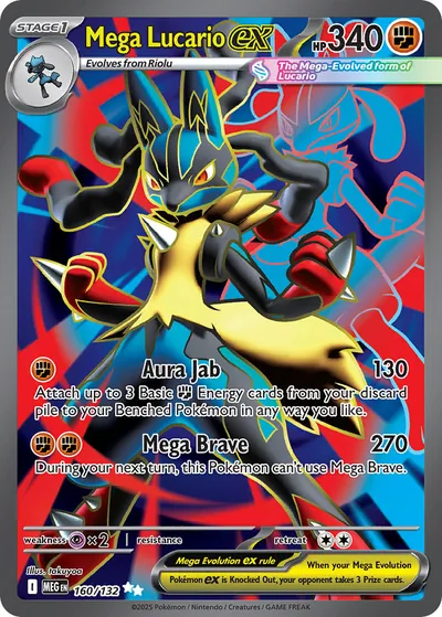 Mega Lucario ex - Megaevolução - ilustração de takuyoa