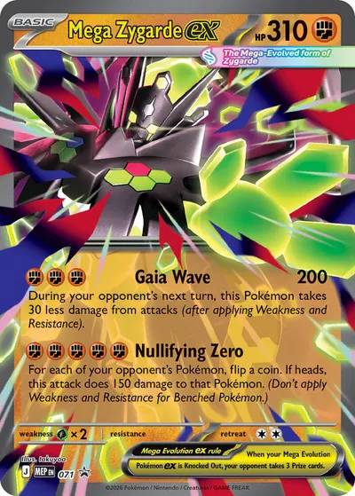 Mega Zygarde ex - Promos de Megaevolução - ilustração de takuyoa