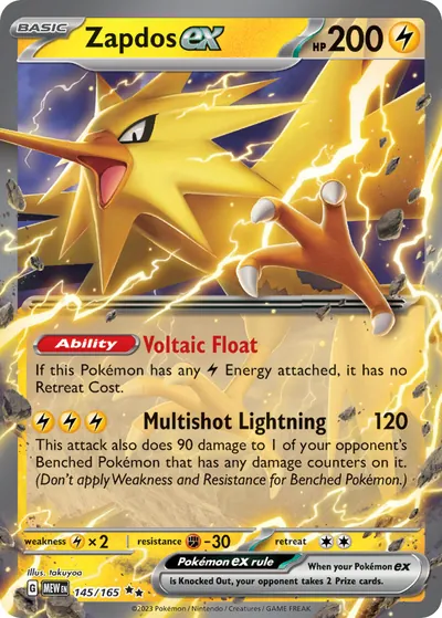Zapdos ex - 151 - ilustração de takuyoa