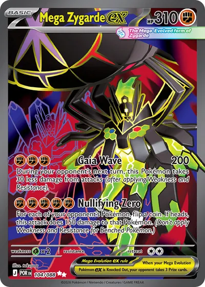 Mega Zygarde ex - Megaevolução: Equilíbrio Perfeito - ilustração de takuyoa
