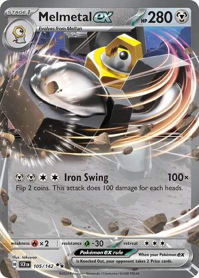 Melmetal ex - Coroa Estelar - ilustração de takuyoa