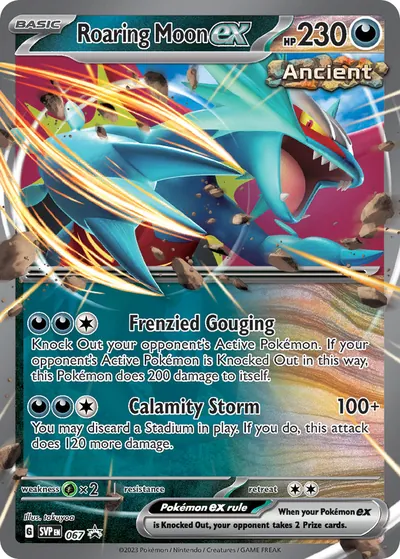 Roaring Moon ex - Promos de Escarlate e Violeta - ilustração de takuyoa