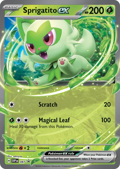 Sprigatito ex - Promos de Escarlate e Violeta - ilustração de takuyoa