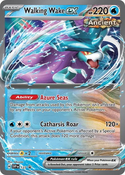 Walking Wake ex - Promos de Escarlate e Violeta - ilustração de takuyoa