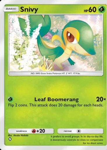 Snivy (Ambições da Equipe Rocket) Pokémon TCG Pocket