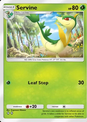Servine (Ambições da Equipe Rocket) Pokémon TCG Pocket