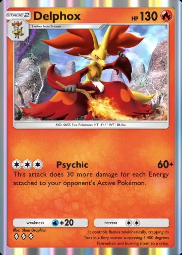 Delphox #012 de Ambições da Equipe Rocket