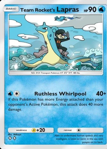 Lapras #013 de Ambições da Equipe Rocket