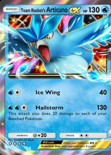 Articuno ex #014 de Ambições da Equipe Rocket