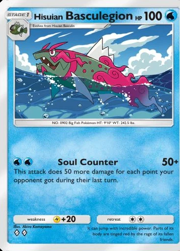 Hisuian Basculegion (Ambições da Equipe Rocket) Pokémon TCG Pocket