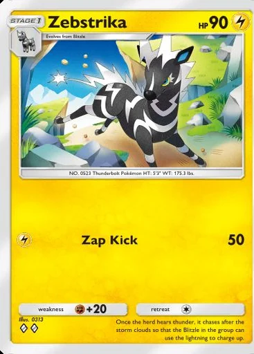 Zebstrika (Ambições da Equipe Rocket) Pokémon TCG Pocket