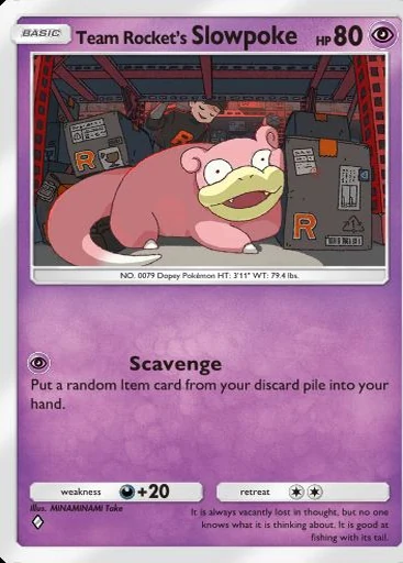 Slowpoke #025 de Ambições da Equipe Rocket