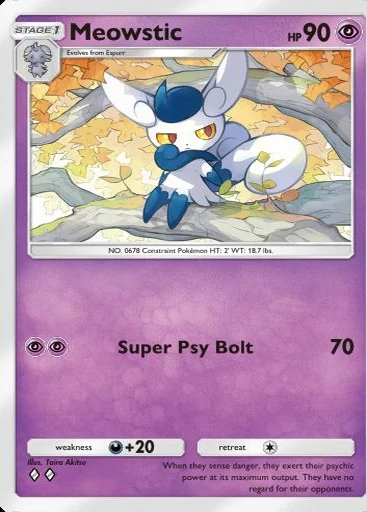Meowstic (Ambições da Equipe Rocket) Pokémon TCG Pocket