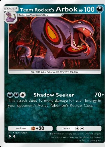 Arbok #039 de Ambições da Equipe Rocket