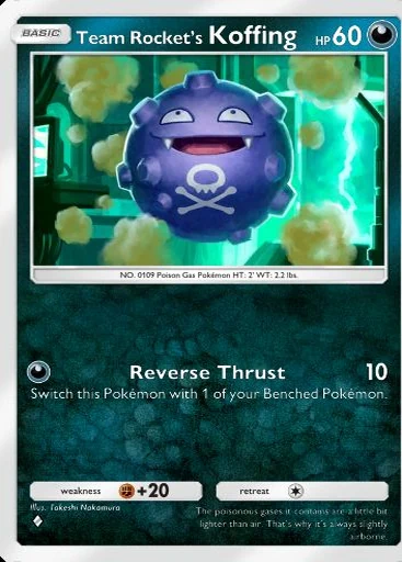 Koffing #042 de Ambições da Equipe Rocket