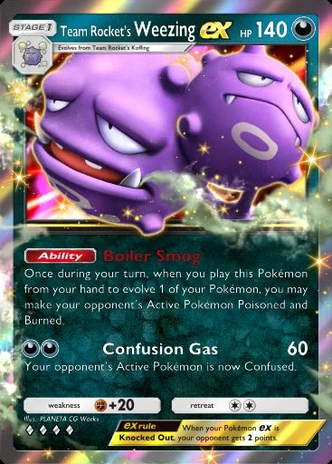 Weezing ex #043 de Ambições da Equipe Rocket