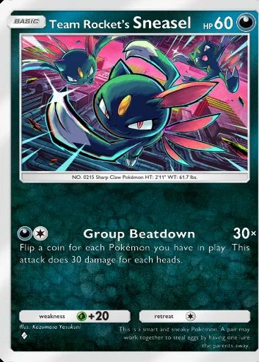 Sneasel #044 de Ambições da Equipe Rocket