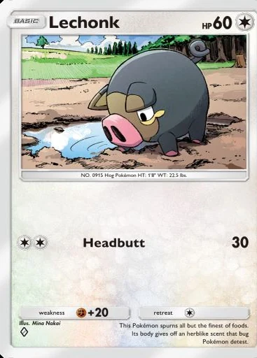 Lechonk (Ambições da Equipe Rocket) Pokémon TCG Pocket