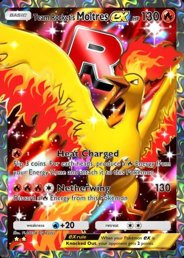 Moltres ex #079 de Ambições da Equipe Rocket