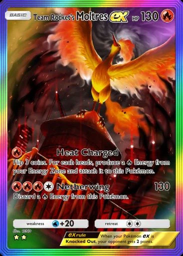 Moltres ex #088 de Ambições da Equipe Rocket