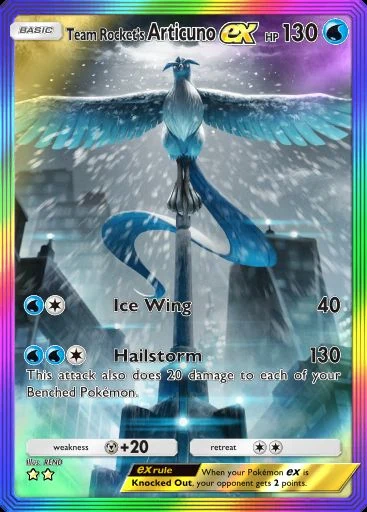 Articuno ex #089 de Ambições da Equipe Rocket