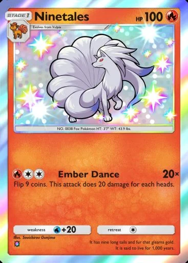 Ninetales (Ambições da Equipe Rocket) Pokémon TCG Pocket