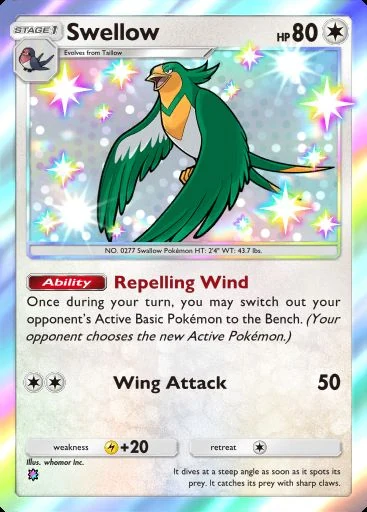 Swellow (Ambições da Equipe Rocket) Pokémon TCG Pocket