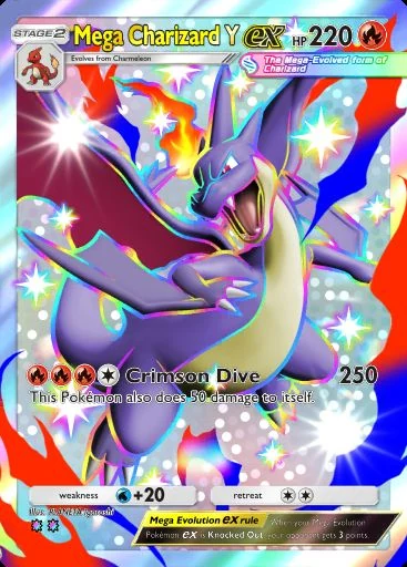Mega Charizard Y ex (Ambições da Equipe Rocket) Pokémon TCG Pocket