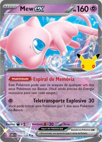 Mew ex 066/128, Rara Dupla de Celebração de 30 Anos