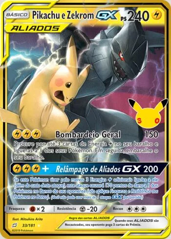 Pikachu e Zekrom-GX 33/181