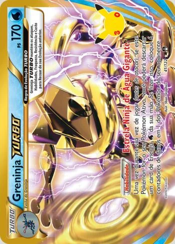 Greninja TURBO 41/122, reimpressão da Coleção Clássica de Celebração de 30 Anos