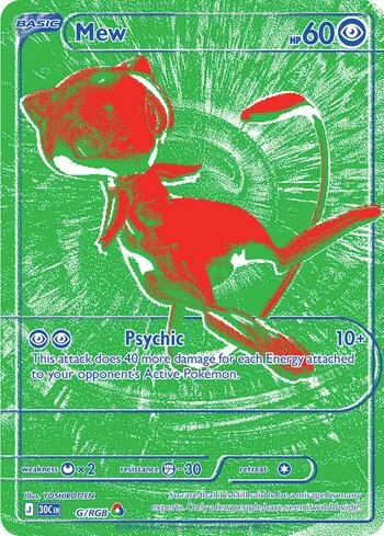 Mew G/RGB, carta RGB de Celebração de 30 Anos