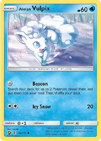 Vulpix de Alola 21a/145