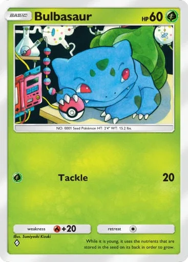 Bulbasaur 001/429, carta do Pacote Deluxe Mega (Pokémon TCG Pocket)