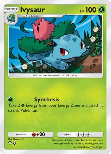 Ivysaur 002/429, carta do Pacote Deluxe Mega (Pokémon TCG Pocket)
