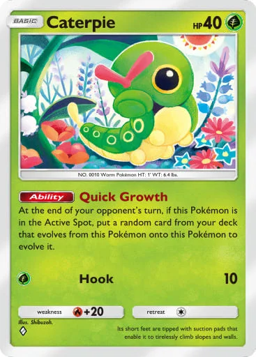 Caterpie 004/429, carta do Pacote Deluxe Mega (Pokémon TCG Pocket)