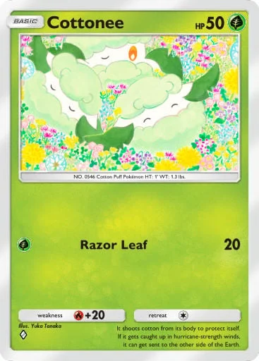 Cottonee 016/429, carta do Pacote Deluxe Mega (Pokémon TCG Pocket)