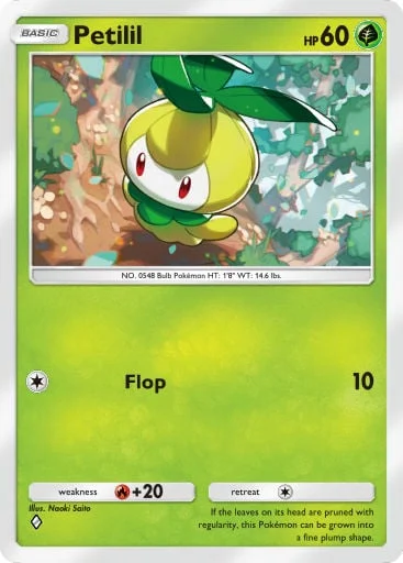 Petilil 018/429, carta do Pacote Deluxe Mega (Pokémon TCG Pocket)