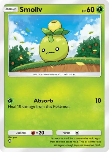 Smoliv 024/429, carta do Pacote Deluxe Mega (Pokémon TCG Pocket)
