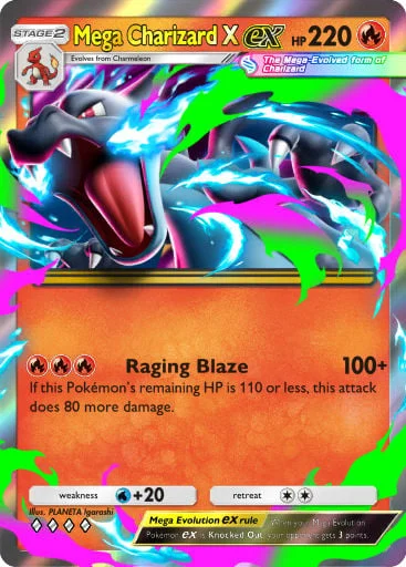 Mega Charizard X ex 031/429, carta do Pacote Deluxe Mega (Pokémon TCG Pocket)