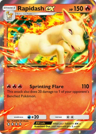 Rapidash ex 035/429, carta do Pacote Deluxe Mega (Pokémon TCG Pocket)