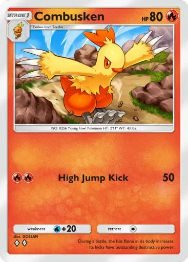 Combusken 040/429, carta do Pacote Deluxe Mega (Pokémon TCG Pocket)