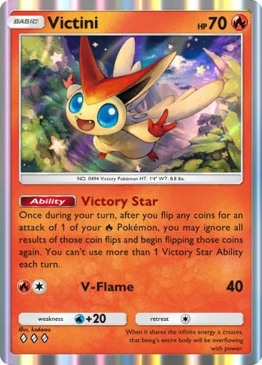 Victini 044/429, carta do Pacote Deluxe Mega (Pokémon TCG Pocket)