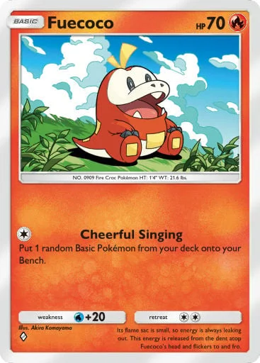 Fuecoco 046/429, carta do Pacote Deluxe Mega (Pokémon TCG Pocket)