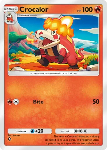 Crocalor 047/429, carta do Pacote Deluxe Mega (Pokémon TCG Pocket)