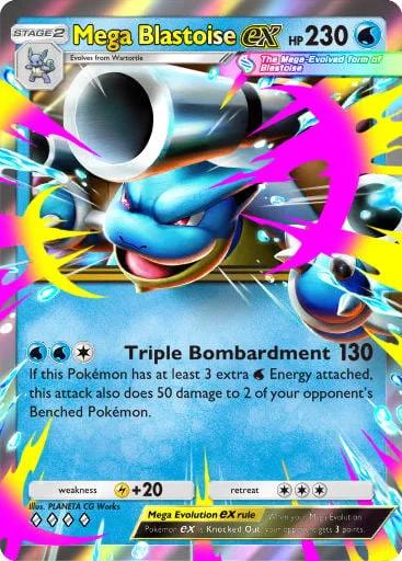 Mega Blastoise ex 054/429, carta do Pacote Deluxe Mega (Pokémon TCG Pocket)